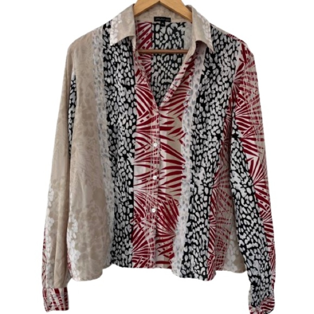 PIANO printed blouse. Size XL